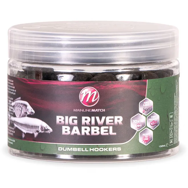 Mainline Baits Match Big River Barbel Dumbell Hookbaits 10 x 12 mm