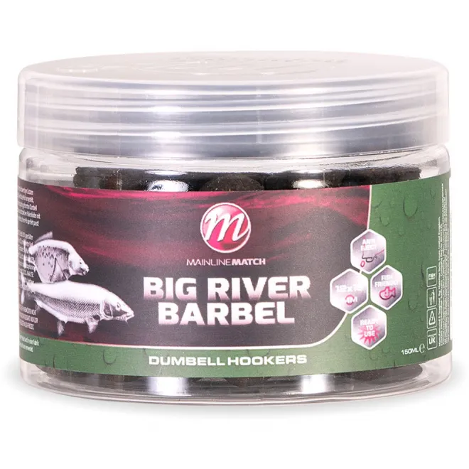 Mainline Baits Match Big River Barbel Dumbell Hookbaits 12 x 15 mm