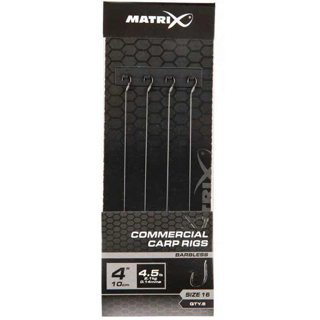 Matrix X1 Commercial Carp 10 cm Rigs Size 16