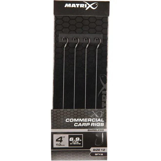 Matrix X1 Commercial Carp 10 cm Rigs Size 12