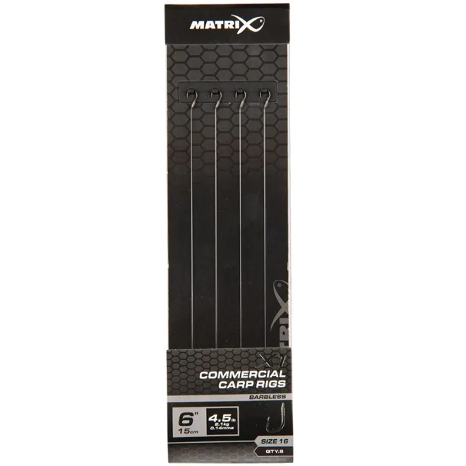 Matrix X1 Commercial Carp 15 cm Rigs Size 16