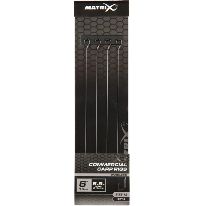 Matrix X1 Commercial Carp 15 cm Rigs Size 12