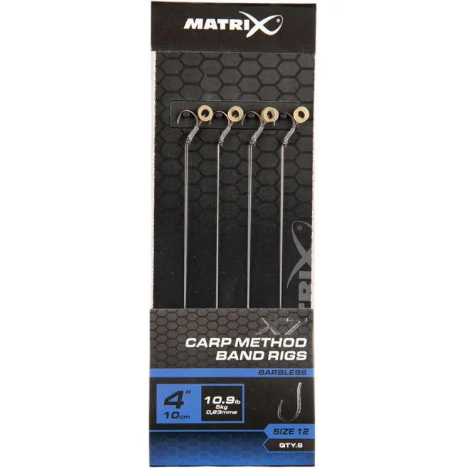 Matrix X7 Carp Method 10 cm Band Rigs Size 12
