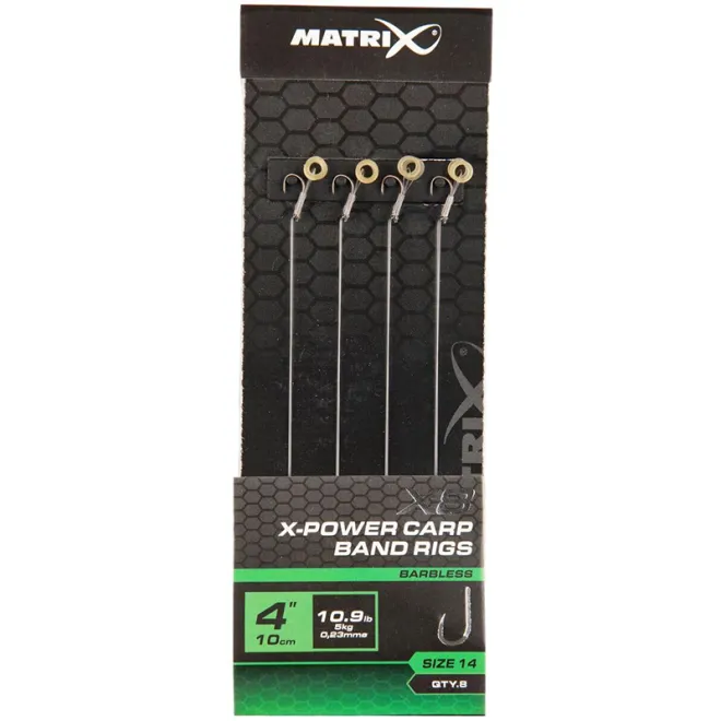 Matrix X8 X-Power Carp 10 cm Band Rigs Size 14