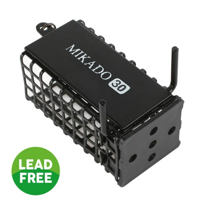 Mikado Futterkorb Eckig mit Klaue 50 g Schwarz - 10 Stück