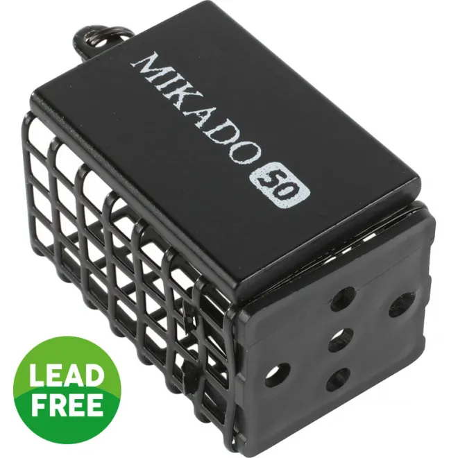 Mikado Futterkorb Eckig mit Boden 60 g Schwarz - 10 Stück