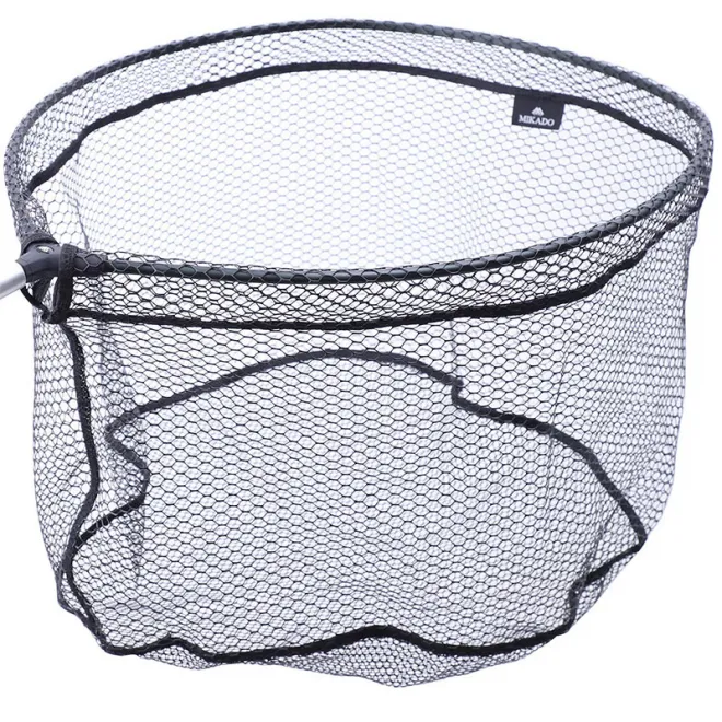 Mikado Kescherkopf Gummiertes Netz 60 x 50 cm Maschen 10 mm