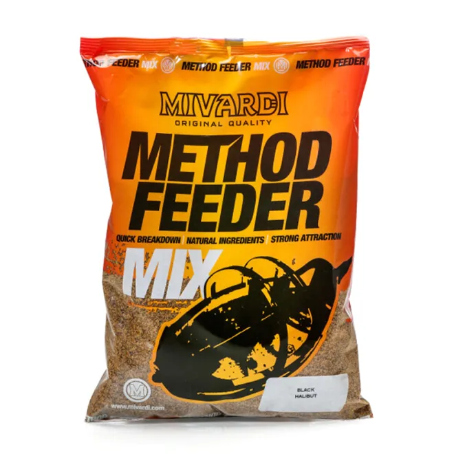 Mivardi Method Feeder Mix 1 kg Black Halibut