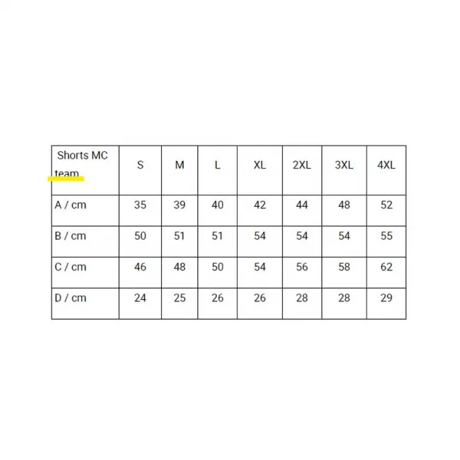 Mivardi Shorts MC Team M