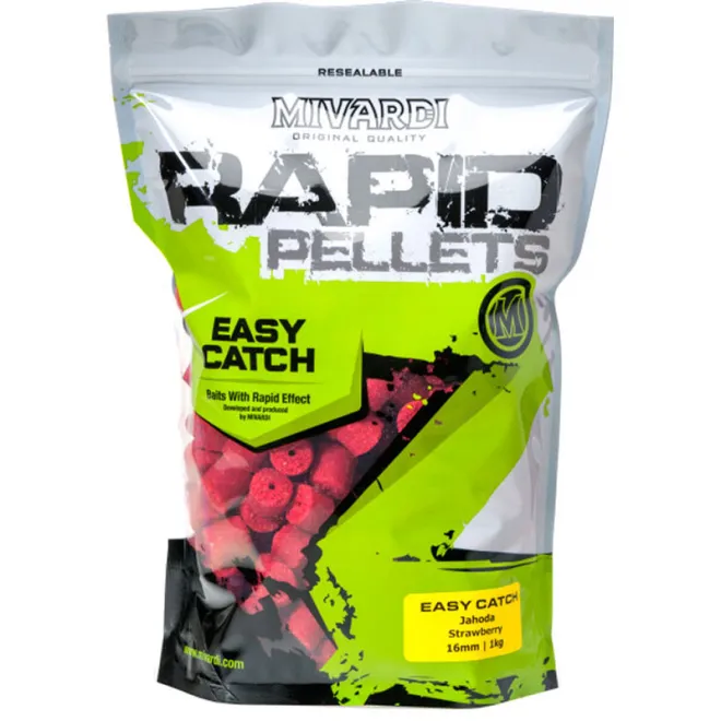 Mivardi Rapid Pellets Easy Catch 1 kg 16 mm Strawberry 