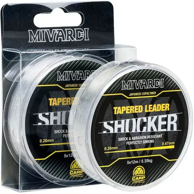 Mivardi Shocker Tapered Leader 0,26-0,47 mm 5x12 m