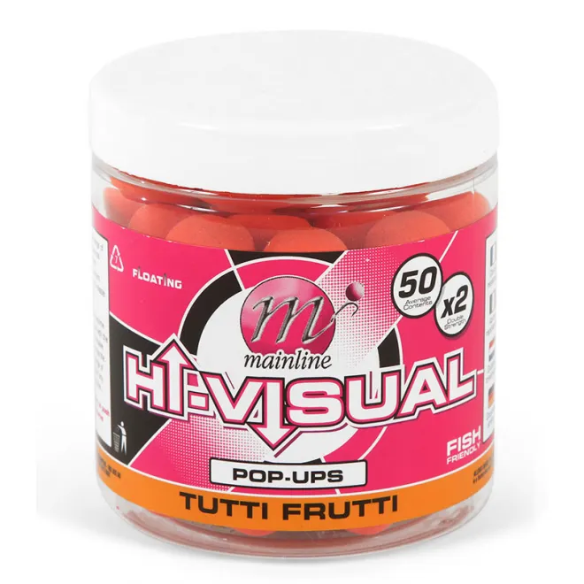 Mainline Baits Hi-Visual Pop Ups 12 mm - Tutti-Frutti