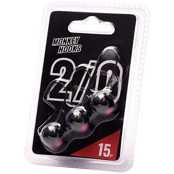 Monkey Lures MNKY Hook 4/0 Black-Pink 21 g