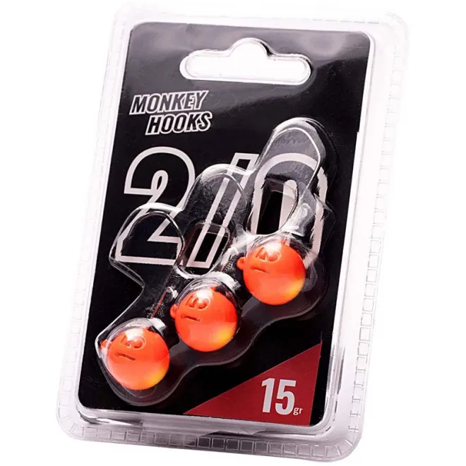 Monkey Lures MNKY Hook 4/0 Orange-Yellow 5 g