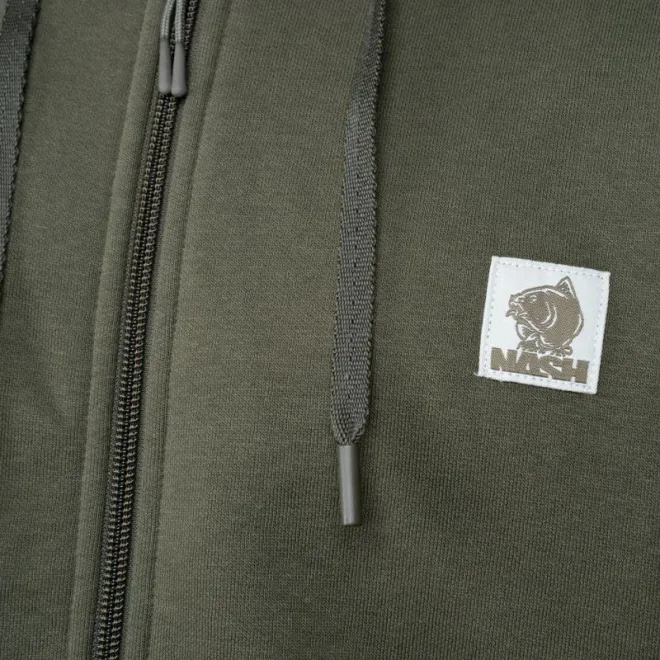 Nash Make It Happen Badge Zipped Hoody Green M