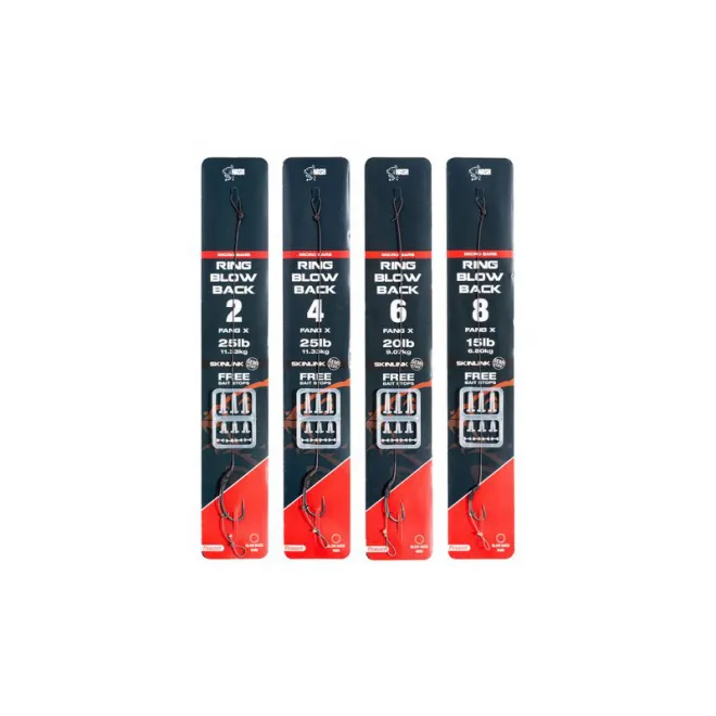 Nash Ring Blow Back Rig Micro Barbed Size 8