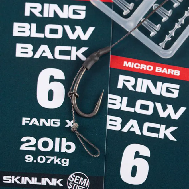 Nash Ring Blow Back Rig Micro Barbed Size 8