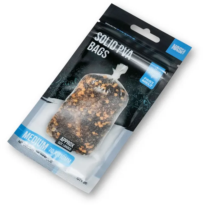 Nash Solid PVA Bags Medium Fast Melt