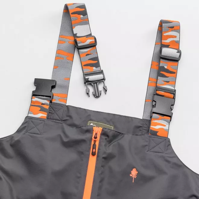 Pinewood Bolmen Fishing Latzhose Dunkelanthrazit/Schwarz S