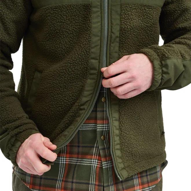 Pinewood Pile Fleece Jacke Herren Moss Green M
