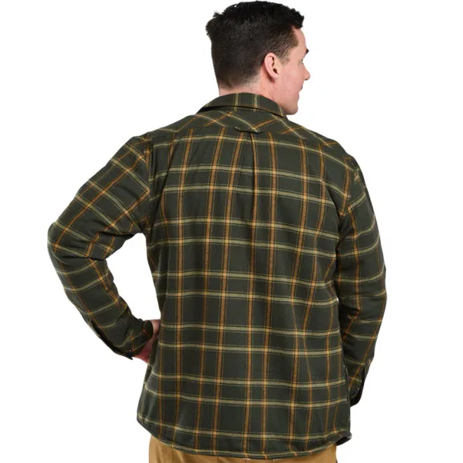 Pinewood Pile Overshirt Dark Green/Bronze L