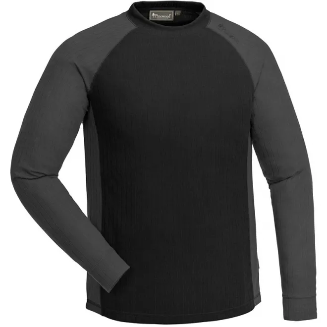Pinewood Finnveden Base Layer Set Black/Dark Grey S