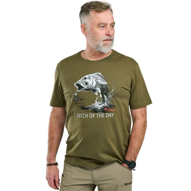 Pinewood Fish T-Shirt Olive M