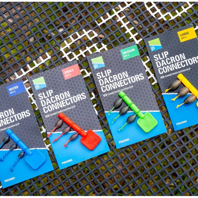 Preston Slip Dacron Connector Medium