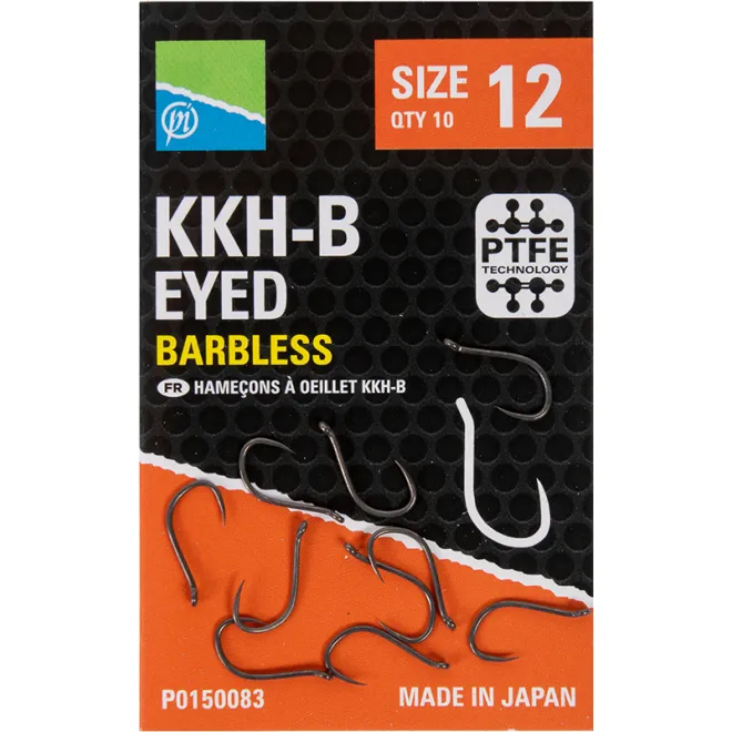 Preston KKH-B Eyed Barbless 10