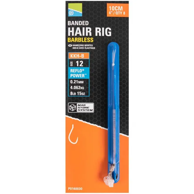 Preston Banded Hair Rig KKH-B 10 cm 0,19 mm 14