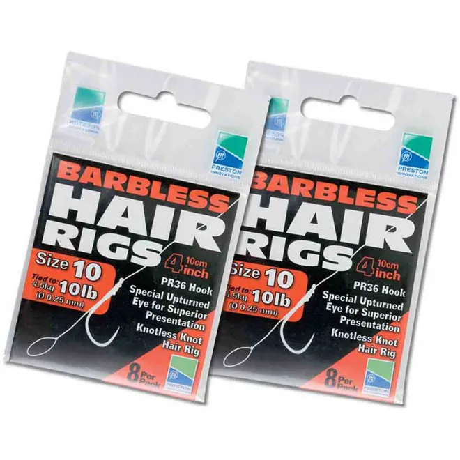 Preston PR 36 Barbless Hair Rigs Short 18