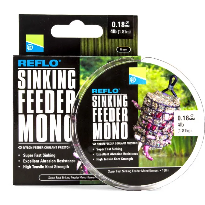 Preston Reflo Sinking Feeder Mono 150 m - 0,16 mm - 1,36 kg