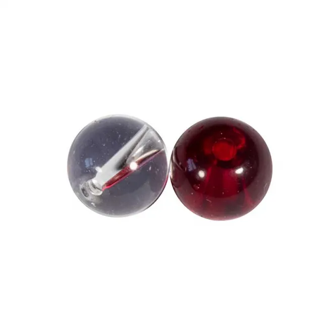 FOX Rage Strike Point 6 mm Clear & Red Glass Beads