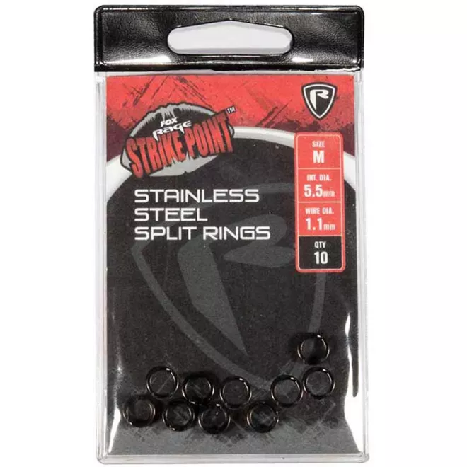 FOX Rage Strike Point Stainless Steel Split Ring M