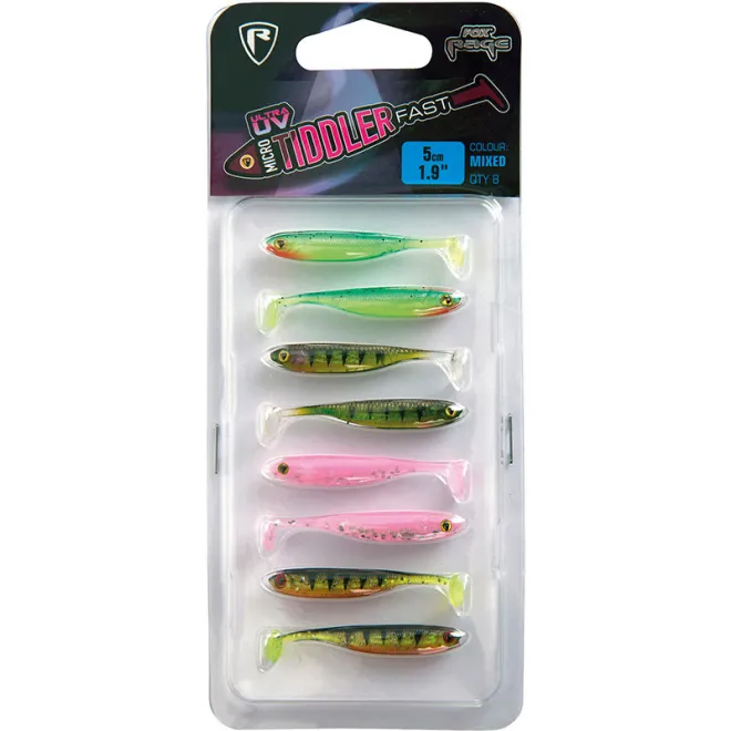 FOX Rage Micro Tiddler Fast 5 cm UV Mixed Colour Pack
