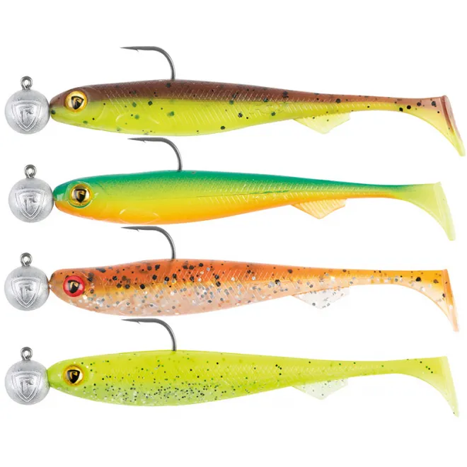 FOX Rage Slick Shad 9 cm Mixed UV Colour Pack LOADED