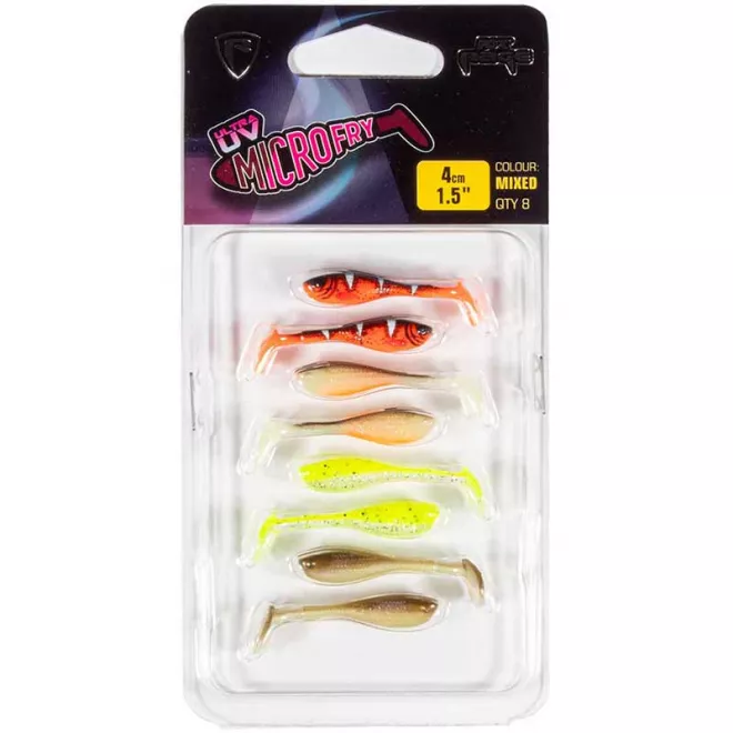 FOX Rage UV Micro Fry 4 cm Mixed Colour Pack