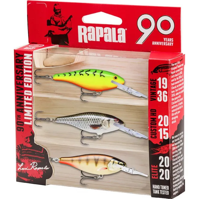 Rapala 90 Years Lure Kit Shad Rap