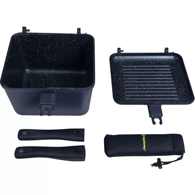 RidgeMonkey Connect Deep Pan & Griddle XL Granite Edition