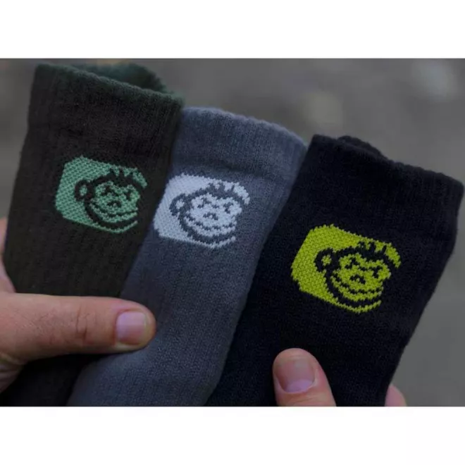RidgeMonkey Crew Socks 3 Pack Size 6-9