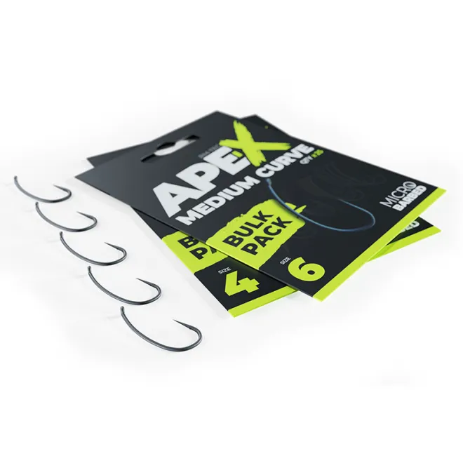 RidgeMonkey Ape-X Medium Curve Barbed Size 6 Bulk Pack 25 StÃ¼ck