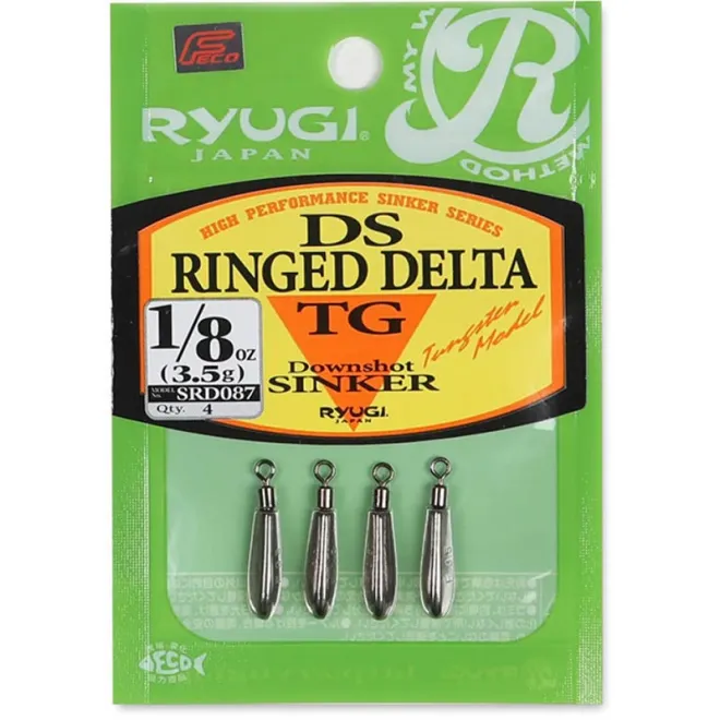 Ryugi DS Ringed Delta TG Sinker 3/32 oz - 2,7 g 4 Stück