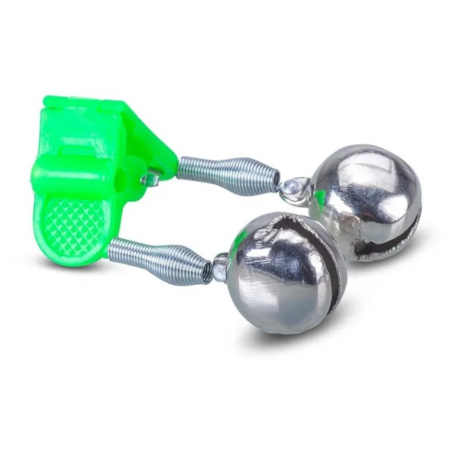 Sänger Fluo Doppel Rutenglocke mit Knicklichthalter + Klemme - 2 Stück