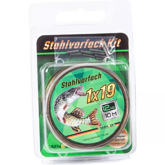 Sänger 1x19 Stahlvorfach Kit 10 m 15 kg