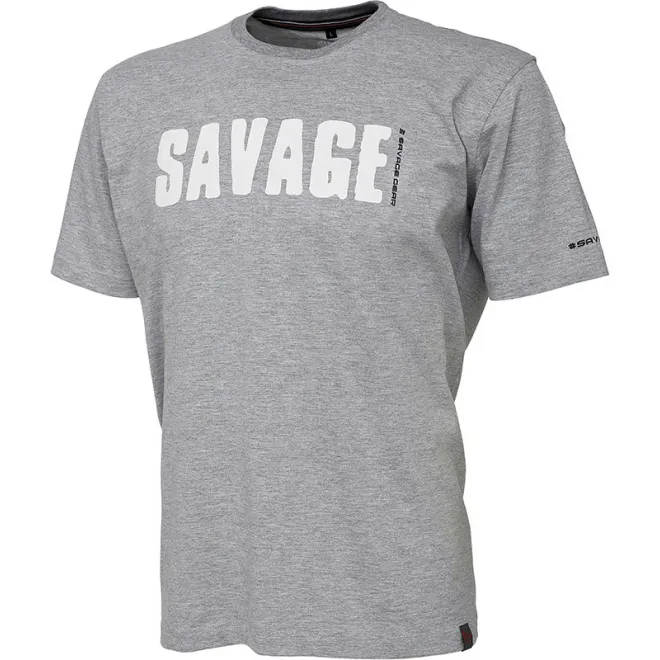 Savage Gear Simply Savage Tee Light Grey M