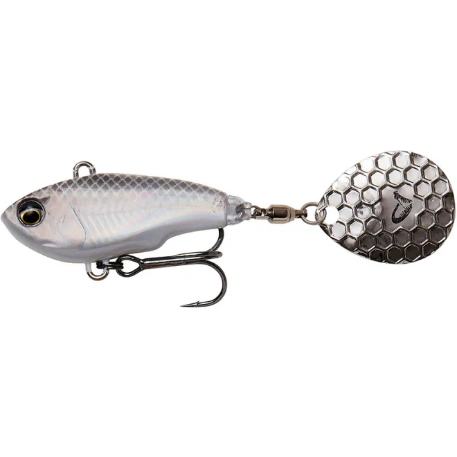 Savage Gear Fat Tail Spin 5,5 cm 9 g Sinking White Silver