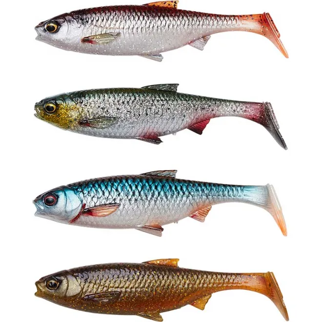 Savage Gear 3D River Roach Clear Water Mix 8 cm 4 Stück