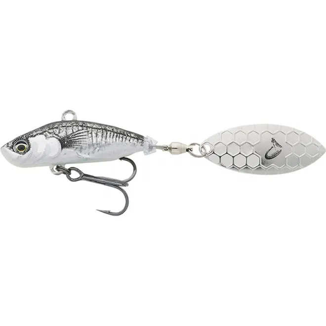 Savage Gear 3D Sticklebait Tailspin Sinking 6,5 cm 9 g Black Silver
