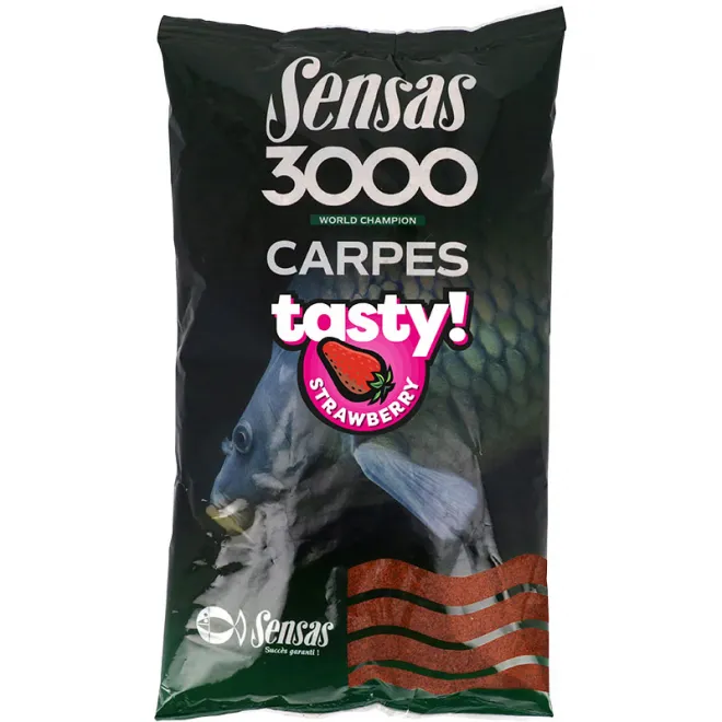 Sensas 3000 Carp Tasty Strawberry 1 kg
