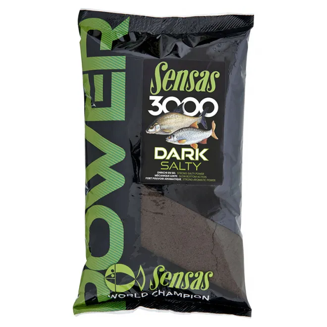 Sensas 3000 Power Dark Salty 1 kg 
